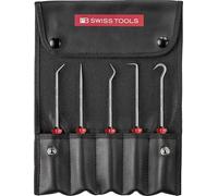 PB Swiss Tools Mini Pick Tool Set PB 38685.Set CBB | 100% Swiss Made | 5-Piece SwissGrip Evo Hand Tool for Automotive, O-Ring, Brake, Motor, Gearbox Seal