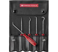 PB Swiss Tools Mini Pick Tool Set PB 8685.Set | 100% Swiss Made | 5-piece SwissGrip Hook Tool for Automotive, O-Ring, Brake, Motor, Gearbox Seal