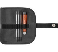 PB Swiss Tools Mini Screwdriver Set PB 510 | 100% Swiss Made | 4-Piece Screwdriver Set with Duplex Interchangeable Blades Cross Slot in Compact Faux Leather Roll Bag