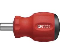 PB Swiss Tools Screwdriver Bit Holder PB 8452 | 100% Swiss Made | Stubby Screwdriver Magnetic, Ideal for Tight Spaces, Blade Length 10 mm