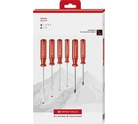 PB SWISS TOOLS 1560.CBB 6-Piece Classic Handle Screwdriver Set (Negative Plus) in Paper Box