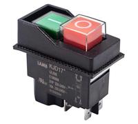 PB SWITCH, DPST, 16A, 120VAC, PANEL, Industrial Pushbutton Industrial Push Button & Emergency Stop Switches (KJD17-21413-112) Pack of 1