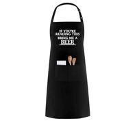 PB TECH Funny Cooking Apron for Men 'If You're Reading This Bring Me a Beer' Perfect Novelty Gift for Birthdays or Father’s Day