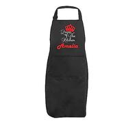 PB TECH Personalise Apron This Queen of the Kitchen Customise With Any Name Here BBQ Cooking Apron Gift.