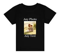 PB TECH Personalised Kids T Shirt, Create Your Own Design with Any Favorite Photo, Any Text Boys Girls Top Tee.