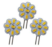 PB-Versand 3x G4 Mini LED 2 W 12 V AC/DC 9 x 5630 SMD Dimmable 120° Round Spotlight Energy Saving Halogen Replacement A (2 Watt - 4500 K)