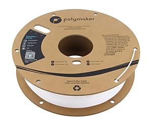 PB02002 Filament: PET-G Tough 1.75mm White 230-240°C 750g PolyMax™ POLYMAKER