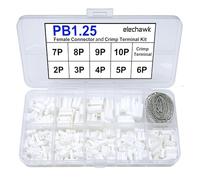 PB1.25 Female Connectors and Crimp Terminal kit Compatible with Molex PicoBlade Connectors Plugs 1.25mm Pitch for Pixhawk 2.4.8 Drone Flight Controller