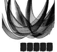 PBAEWE 5 PCS Halloween Creepy Gauze Cloth Decoration,Scary Spooky Cloth Creepy Gauze,30 x 72inch Freaky Loose Weave Creepy Cloth Fabric Scary Spooky for Home Wall Yard Halloween Party Decoration