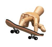 PBAHAUP Mini Finger Skateboard, Creative Maple Wood Fingerboard, Professional Fingerboard for Skateboarding Enthusiasts, Finger Toy for Coordination Training