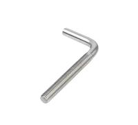 PBDEIOEOE Right Angle Screws Hook, 10PC 1/2/5/s 304 Stainless Steel 7 / L-Shaped Right Angle Anchor Bolt M4 M5 M6 M8 M10 M12(M5X80)