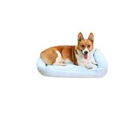 Pbed Dog Cooling Bed Summer Sleeping Cool Ice Silk Bed for Small, Medium, Large Dogs & Cats Breathable Washable Pet Beds with Non-Slip Bottom Blue XLarge