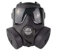 PBFELY Toxic Skull Gas Mask Full Face Goggles Cosplay Halloween Accessory (Black)