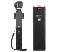 PBH-3PRO 5000mAh Battery Handle Grip for DJI Osmo Pocket 3/4/4P | 5000mAh 22.5W Power Bank, Dual USB-C Ports, Aluminum Carbon Fiber Body and 1/4 Inch Tripod Mount