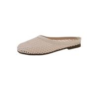 PBHGMGEBLV Women's Baotou Mesh Hollow Out Slipper Summer Breathable Lightweight Outdoor Half Slipper Sandal(Beige,5.5UK)