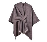 PBHGMGEBLV Women's Elegant Shawl Wraps Soft Open Front Poncho Cape For Autumn Winter Solid Color Tassel Scarf Shawls Cloak(13)