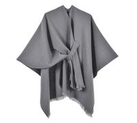 PBHGMGEBLV Women's Elegant Shawl Wraps Soft Open Front Poncho Cape For Autumn Winter Solid Color Tassel Scarf Shawls Cloak(5)