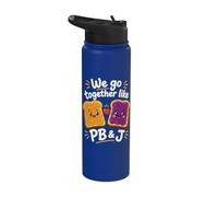 PBJ Peanut Butter Sandwich Partner Matching Stainless Steel Insulated Water Bottle