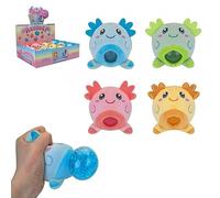 PBJ's Assorted Colours Plush Ball Jelly Axolotl (8 cm) 1 Pc. - Adorable & Huggable Toy, Perfect Stress Reliever, Party Favor, & Gift for Kids & Adults