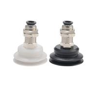 PBK-10/15/20/25/30/40/50 Manipulator Pneumatic Accessories Industrial Rubber Sucker Suction Cup Chuck(PBK-30 Black)