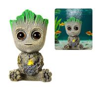 PBMLGO Aquarium Air Bubbler Ornaments Fish Tank Decorations, Aquarium Air Stone Safety Environmental Friendly Resin Groot Decorations with Air Bubbler Stone for Aquarium Fish Tank Accessories