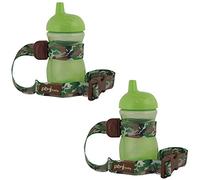 PBnJ Baby SippyPal Sippy Cup Holder Strap Leash Tether (Green Camo 2-Pack)