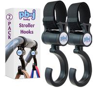 PBnJ baby Stroller Hook 2 Pack Organizer Clip Travel Purse Shopping Diaper Bags