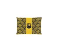 PbP Custom Harry Potter Hufflepuff Logo Bllack And Yellow Floral Rectangular Pillow Case