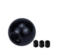 Pbqenxb Car Modification Manual Universal Stem Head Aluminum Alloy Round Ball Gear Handle Trolley Bobblehead Car Shift Knobs(Black)