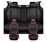 Pbqenxb Seat Covers Cars For A7 Q3 Q2L Q5 A6 For Avant 4F C5 C6 C7 A3 8P A4 B6 B8 B7 Auto Interior Accessories PU Leather Universal Car Seat Covers(Luxury-Black Red)