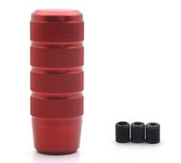 Pbqenxb Universal 95MM Non-Slip Gear Shift Knob Manual Transmission Aluminum Knurled Shifter Lever Car Shift Knobs(Red)