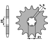 PBR Steel Standard Front Sprocket 569 - 520, size 100 mm
