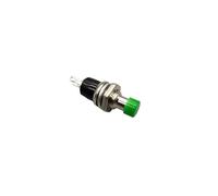 PBS-110 Momentary Push Button Switch NO/NC 7mm Red Yellow Green Blue Black White 6Pcs(Green,Normal Close)