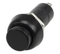 PBS-11A 12mm Self-lock ON - OFF Round Push Button Switch SPST 10Pcs(Black)