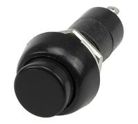 PBS-11A 12mm Self-lock ON - OFF Round Push Button Switch SPST 10Pcs(Black)