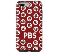 PBS Dark Red and White Repeating Logo Public Broadcasting Case for iPhone 7 Plus/8 Plus
