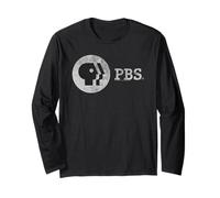 PBS Distressed Vintage Logo Public Broadcasting Service Long Sleeve T-Shirt