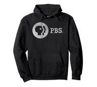 PBS Distressed Vintage Logo Public Broadcasting Service Pullover Hoodie