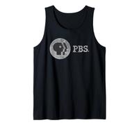 PBS Distressed Vintage Logo Public Broadcasting Service Tank Top
