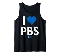 PBS I Heart PBS Support Public Broadcasting Modern Type Tank Top