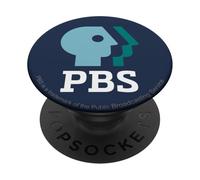 PBS Shades of Teal Vintage Logo Public Broadcasting PopSockets Adhesive PopGrip