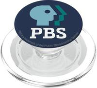 PBS Shades of Teal Vintage Logo Public Broadcasting PopSockets PopGrip for MagSafe