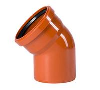 Pbsl Group 110mm Upvc Drainage Bend Single Socket 45 Degree - Pack Of 28