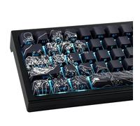 PBT 131 Keys Side Printed-Shine Through Dye-Sublimation Keycaps Japanese Ukiyo-e Keycaps for Cherry Gateron MX Switches Mechanical Keyboards