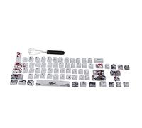PBT 5 - Sided Dye - Sublimated Keycaps Set, 71 Keys for 60% Mechanical Optical Keyboards, Thick - Wall Wear - Keycaps with Cross - Stem Compatibility (English-Japanese)