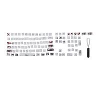 PBT 5 - Sided Sublimation Keycaps, 110 Keys Mechanical Keyboard Keycap Set, Dye - Sublimated Wear - Resistant Keycaps for Optical and Mechanical Keyboards with Cross Stem (English-Korean)