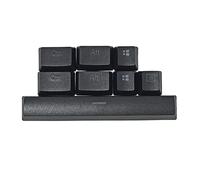 PBT 8 Key Douhle Shot Shine Through Key Cap Bottom Row Special Key Huntsman Keyboard Black, White