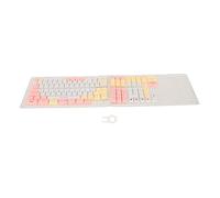 PBT Keyboard Keycaps 130 Keys, Dye Sublimation Mechanical Keyboard Keycaps, Ergonomic Rich Color Custom Keycaps with Keycap Puller for 61 to 108 Key Gaming and Office (Type 1)