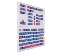 PBT Keycap Set 128 Key Mechanical Keyboard Replacement - Ergonomic Cherry Height for Gamers and Typists (Iris)