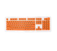 PBT Keycaps 106 Keys Two - Color Injection Molded Light Transmission Keycaps for Mechanical Keyboard, OEM Height, Compatible with Most 61/87/104 - Key Layouts (Orange)